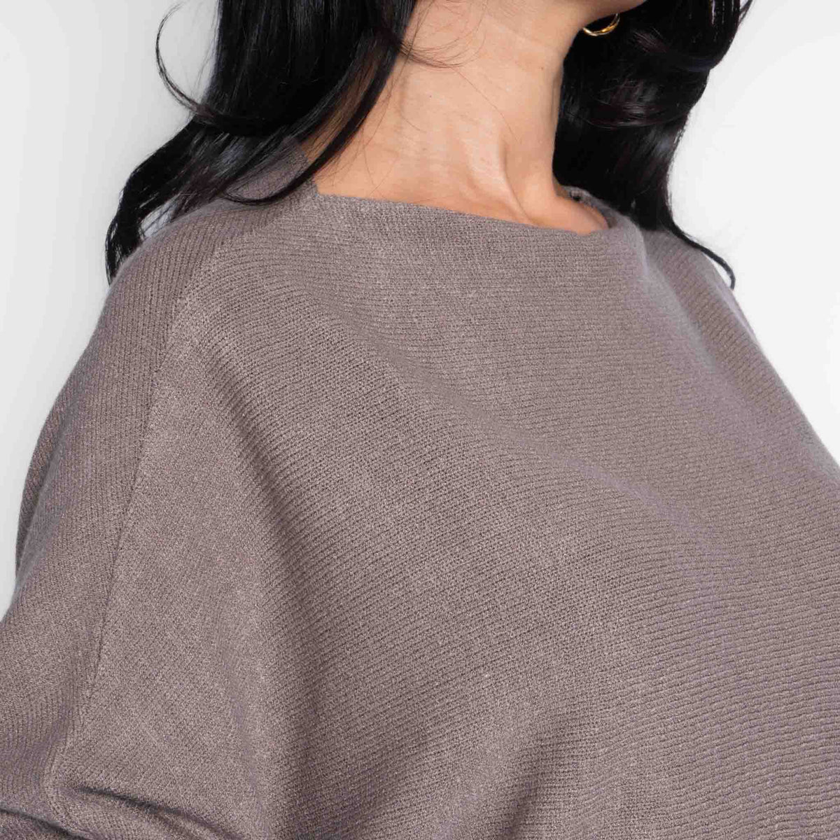 Leyre | Jersey de punto de hombros descubiertos
