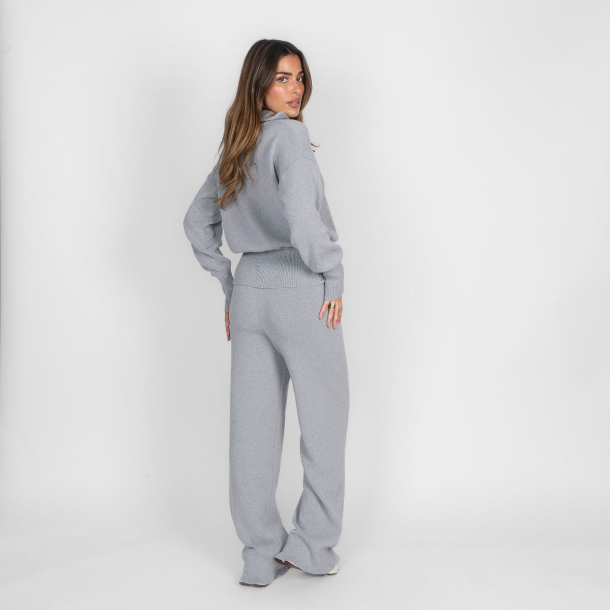 Ximena | Conjunto de cárdigan con cremallera y pantalón