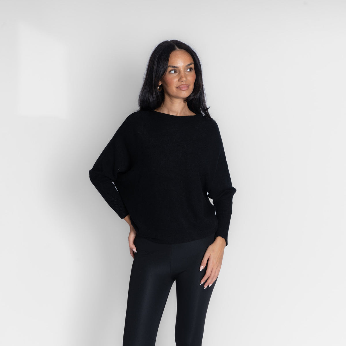 Leyre | Jersey de punto de hombros descubiertos