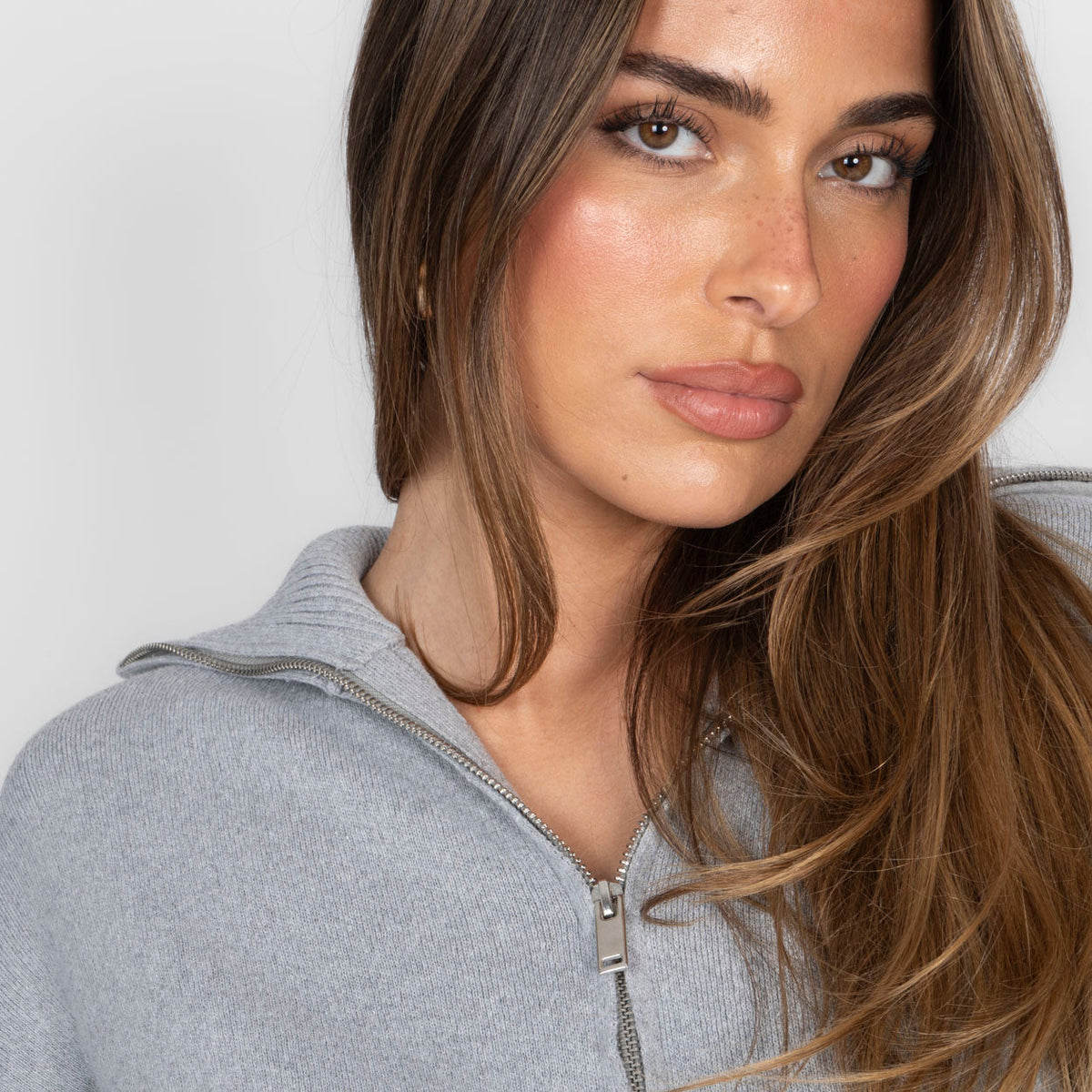 Ximena | Conjunto de cárdigan con cremallera y pantalón