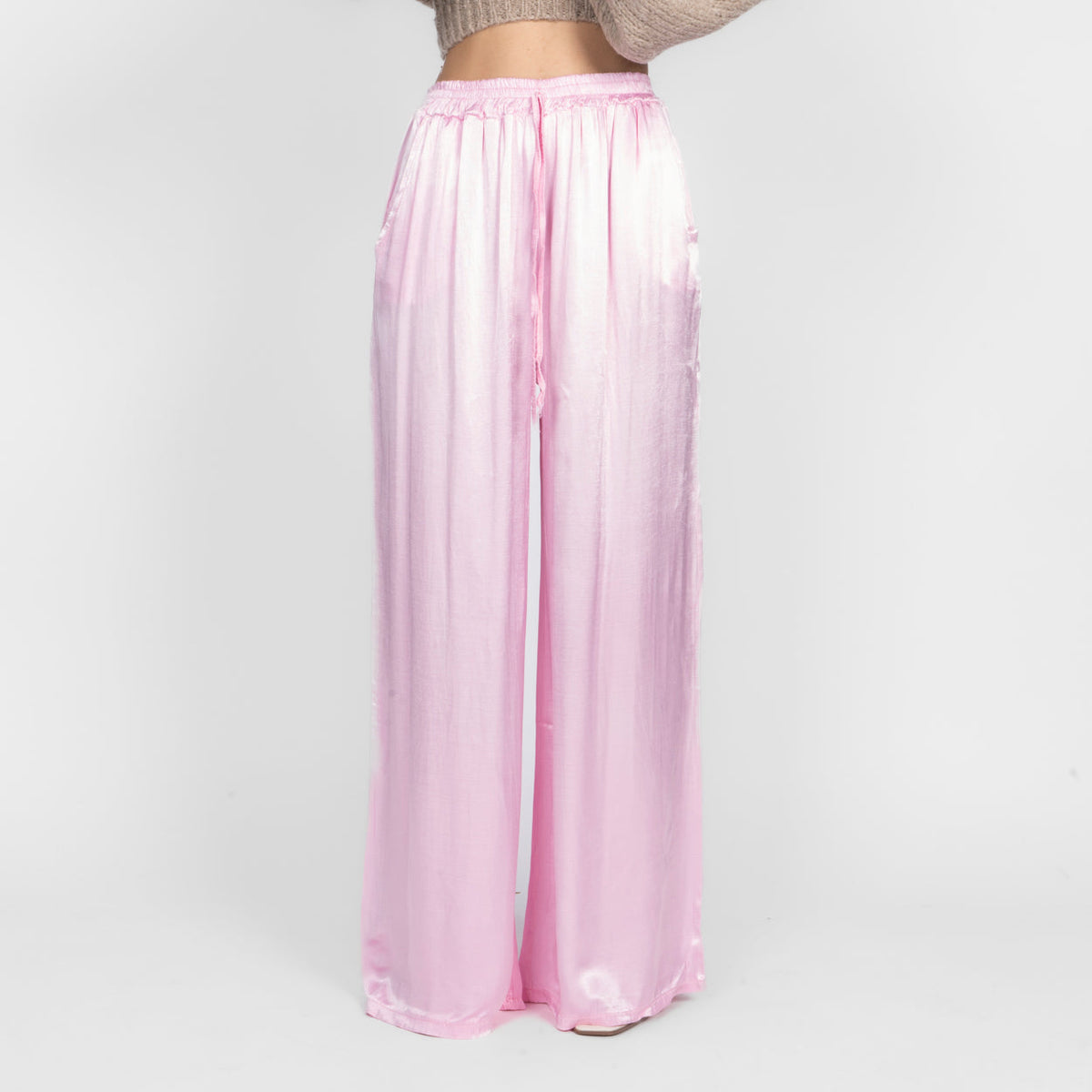 Aroa | Pantalón satinado ancho