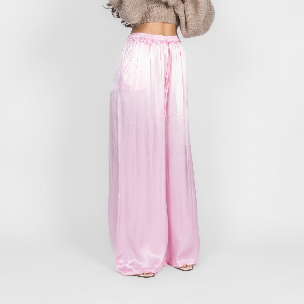Aroa | Pantalón satinado ancho