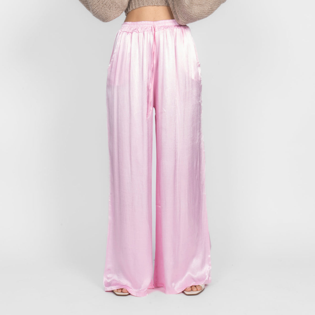 Aroa | Pantalón satinado ancho