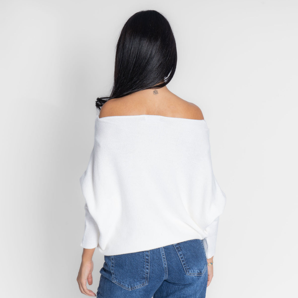 Leyre | Jersey de punto de hombros descubiertos