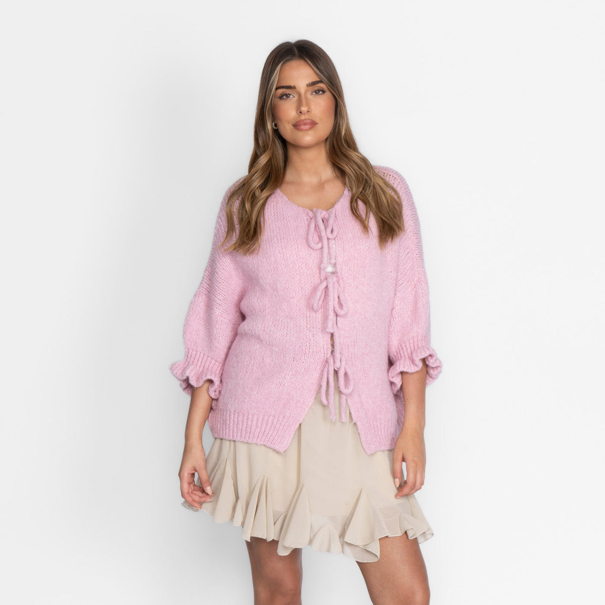 Lucila | Cárdigan oversize con lazos