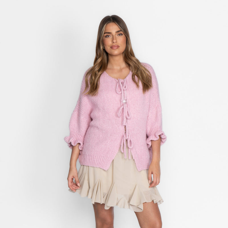 Lucila | Cárdigan oversize con lazos