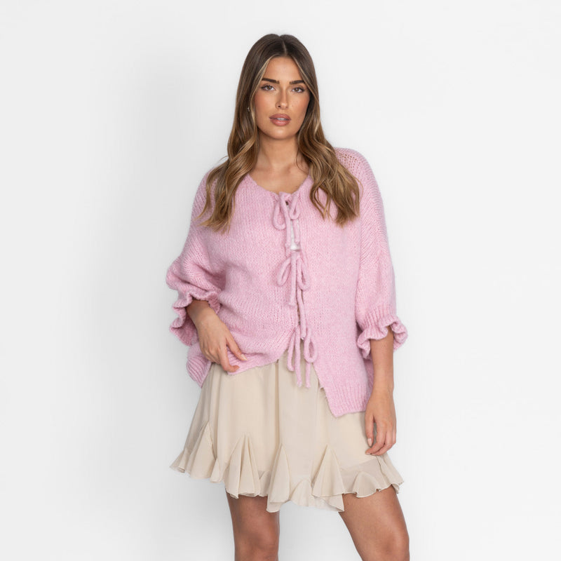 Lucila | Cárdigan oversize con lazos