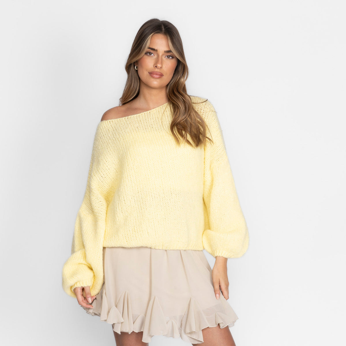 Zoe | Jersey de hombros descubiertos