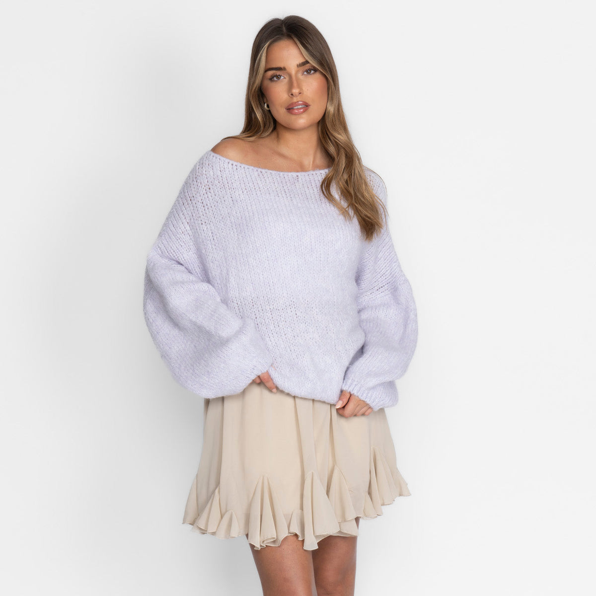 Zoe | Jersey de hombros descubiertos