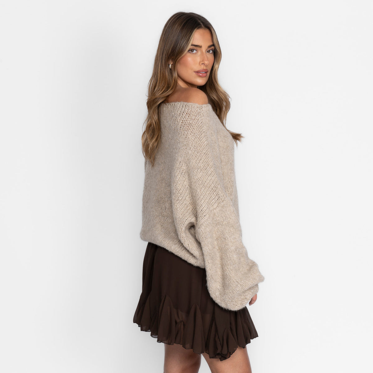 Zoe | Jersey de hombros descubiertos