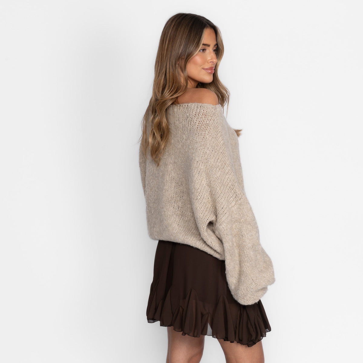 Zoe | Jersey de hombros descubiertos