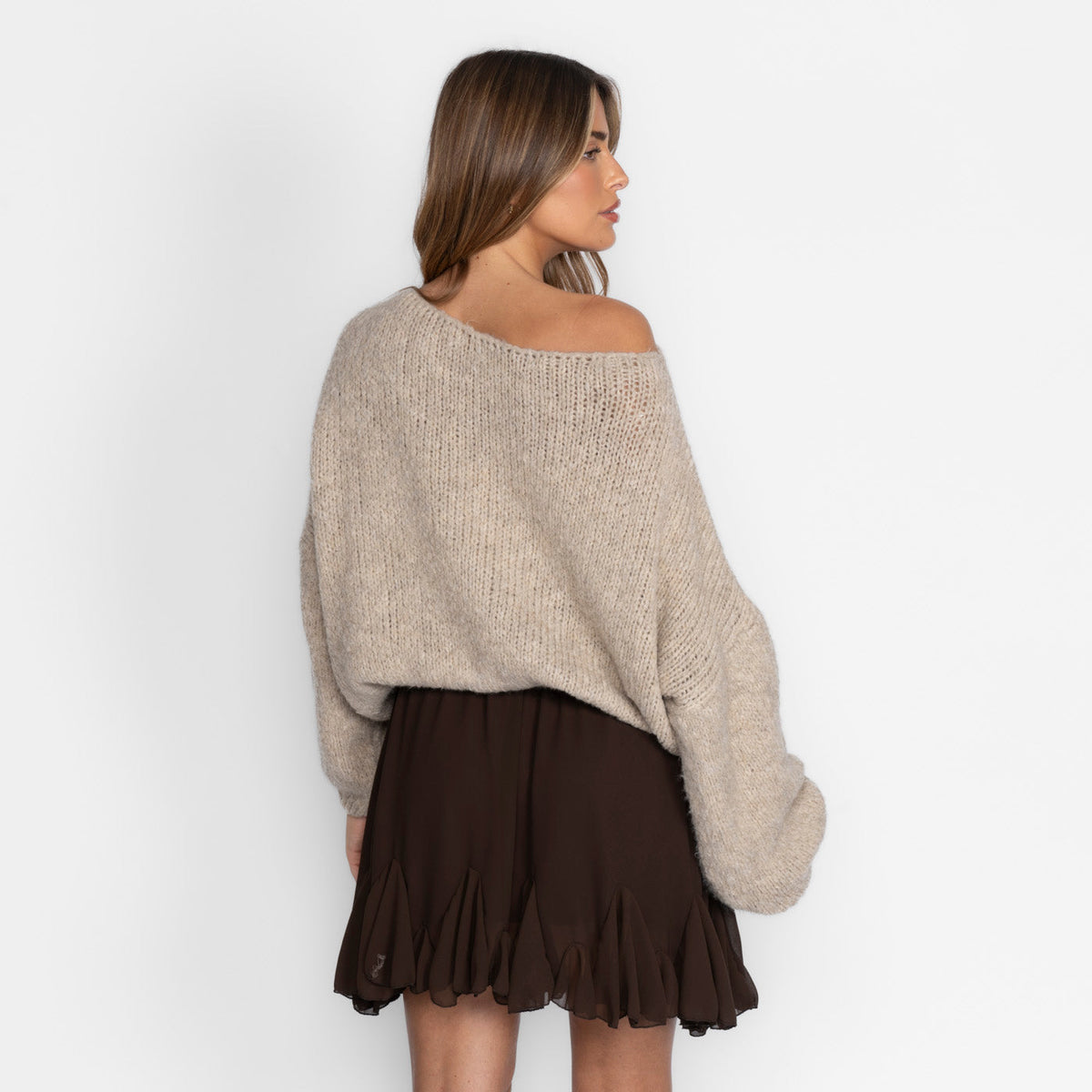 Zoe | Jersey de hombros descubiertos