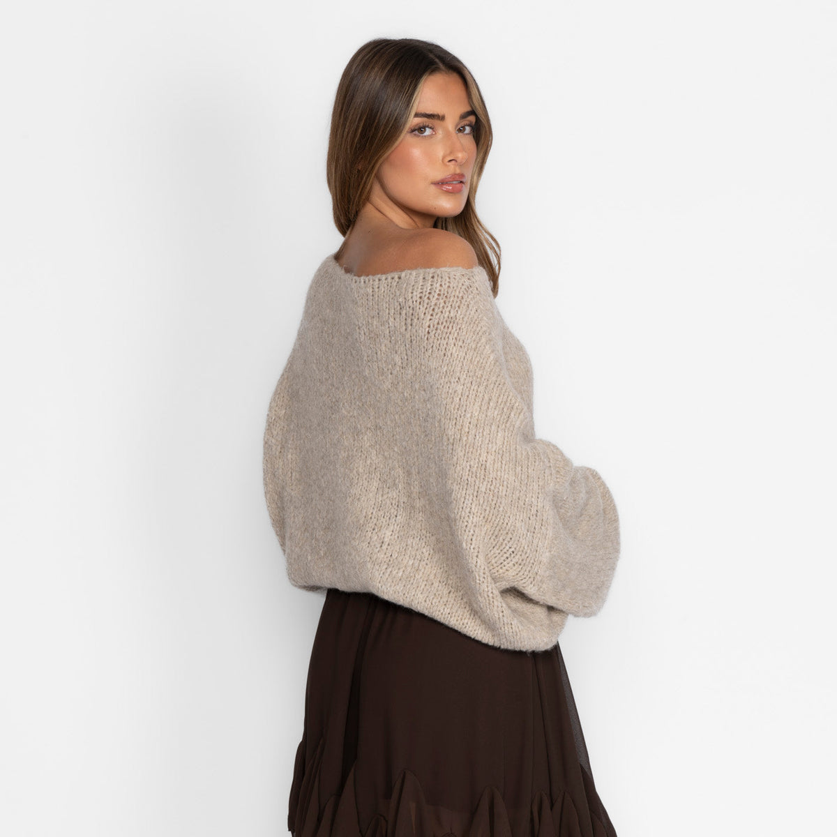 Zoe | Jersey de hombros descubiertos