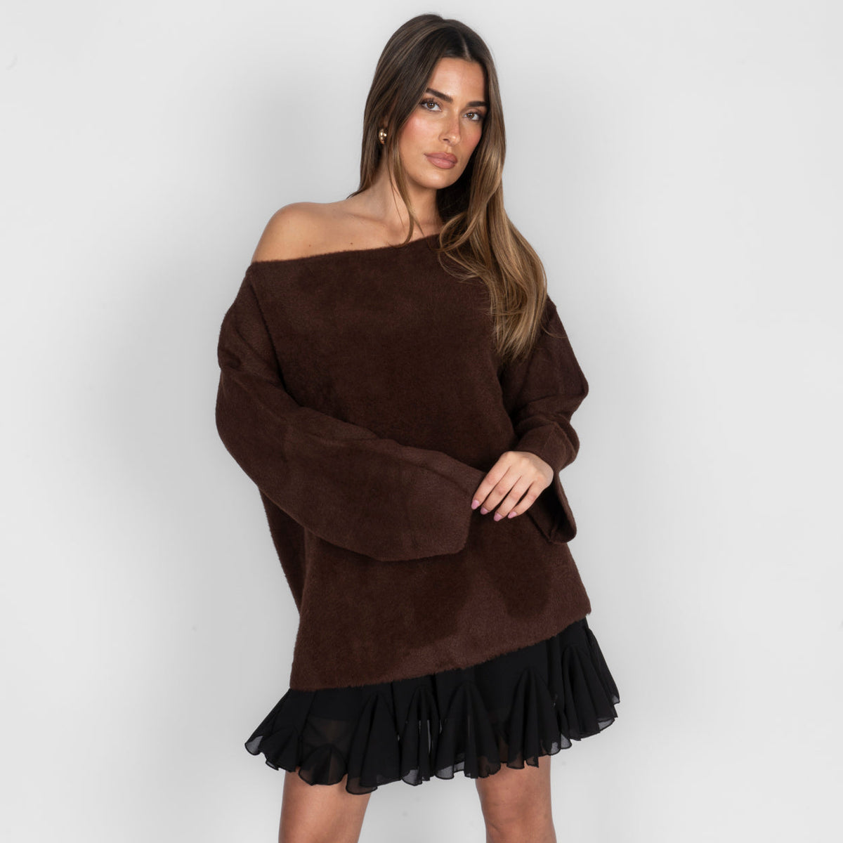 Lorena | Jersey de hombros descubiertos