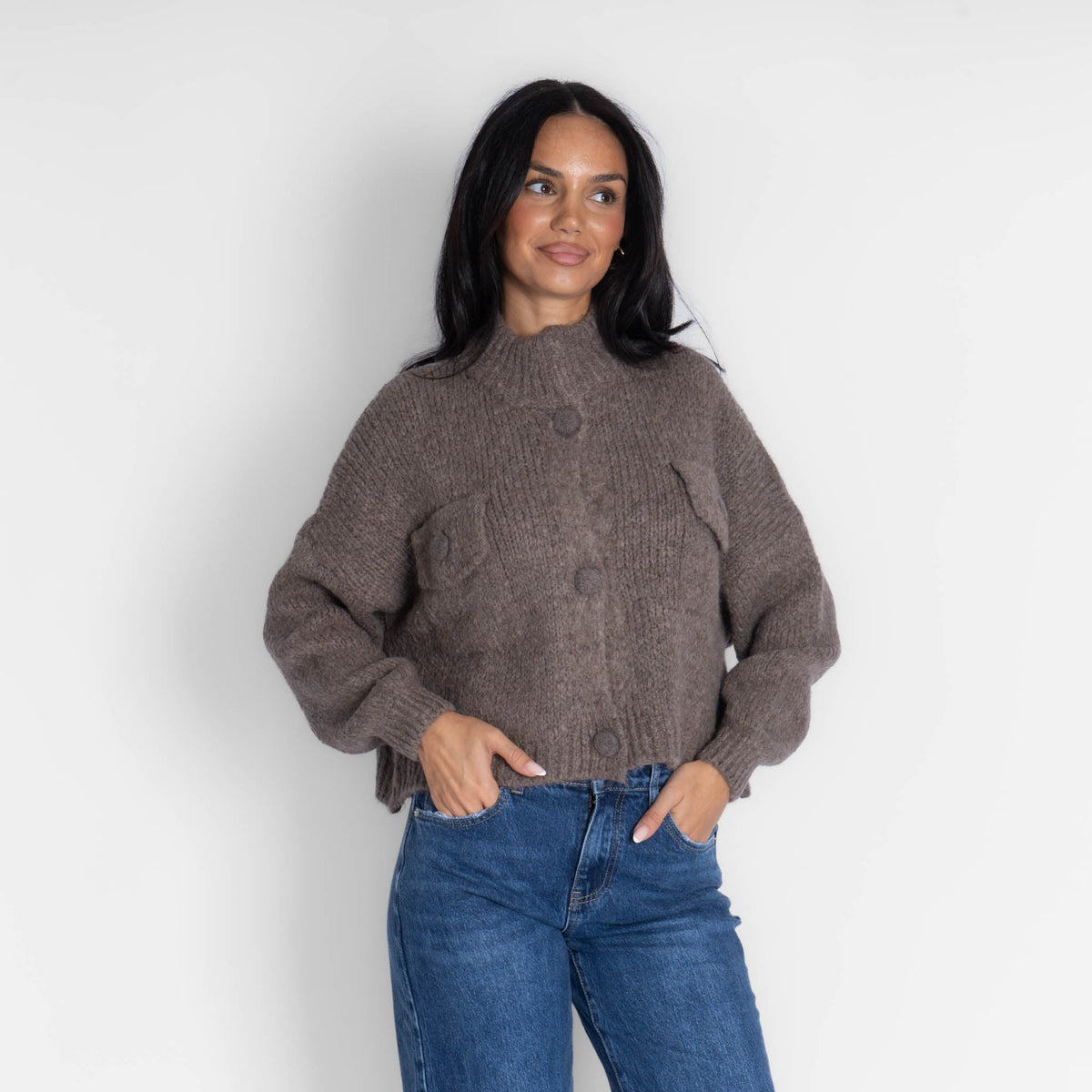 Carlota | Cárdigan oversize con botones
