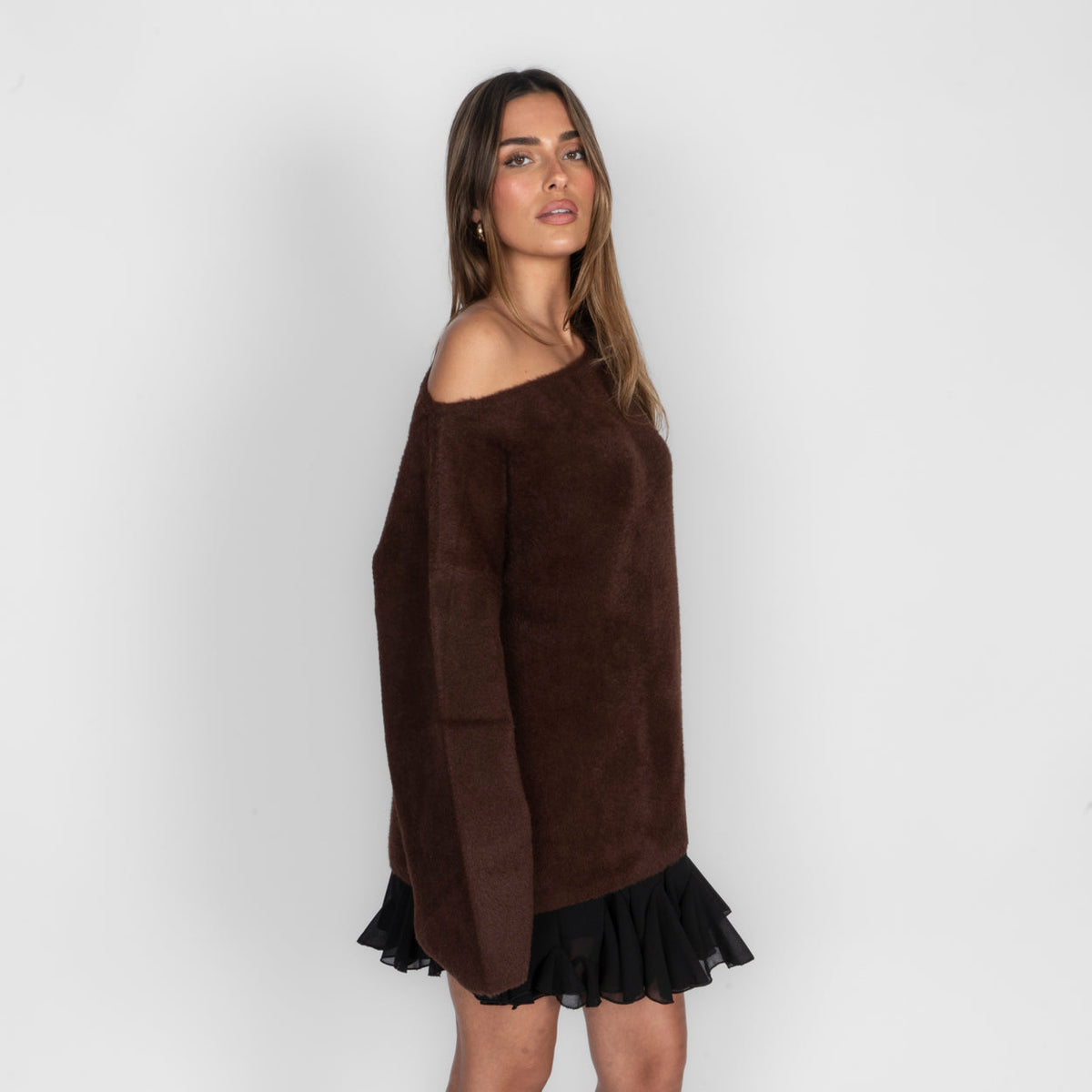 Lorena | Jersey de hombros descubiertos