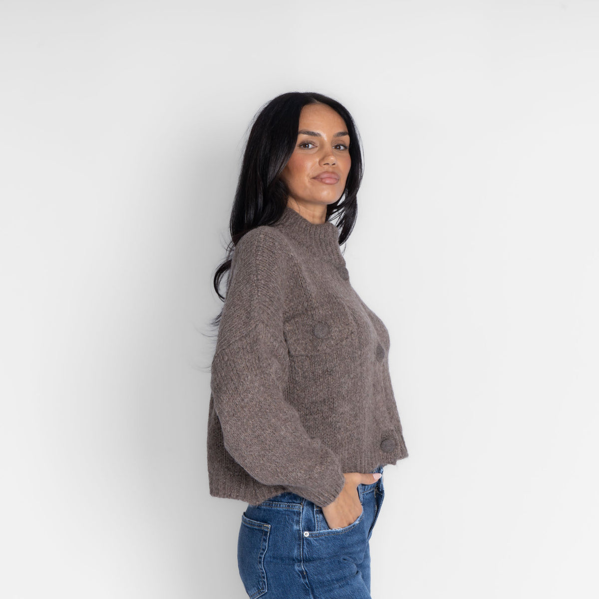Carlota | Cárdigan oversize con botones