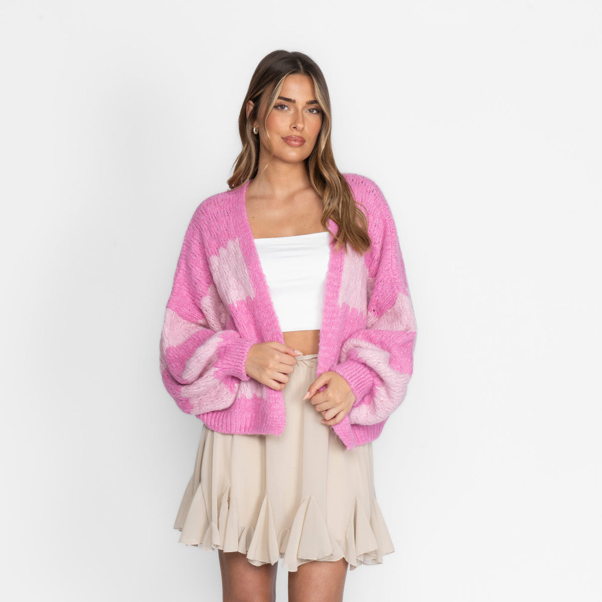 Carmen | Cárdigan oversize de rayas anchas