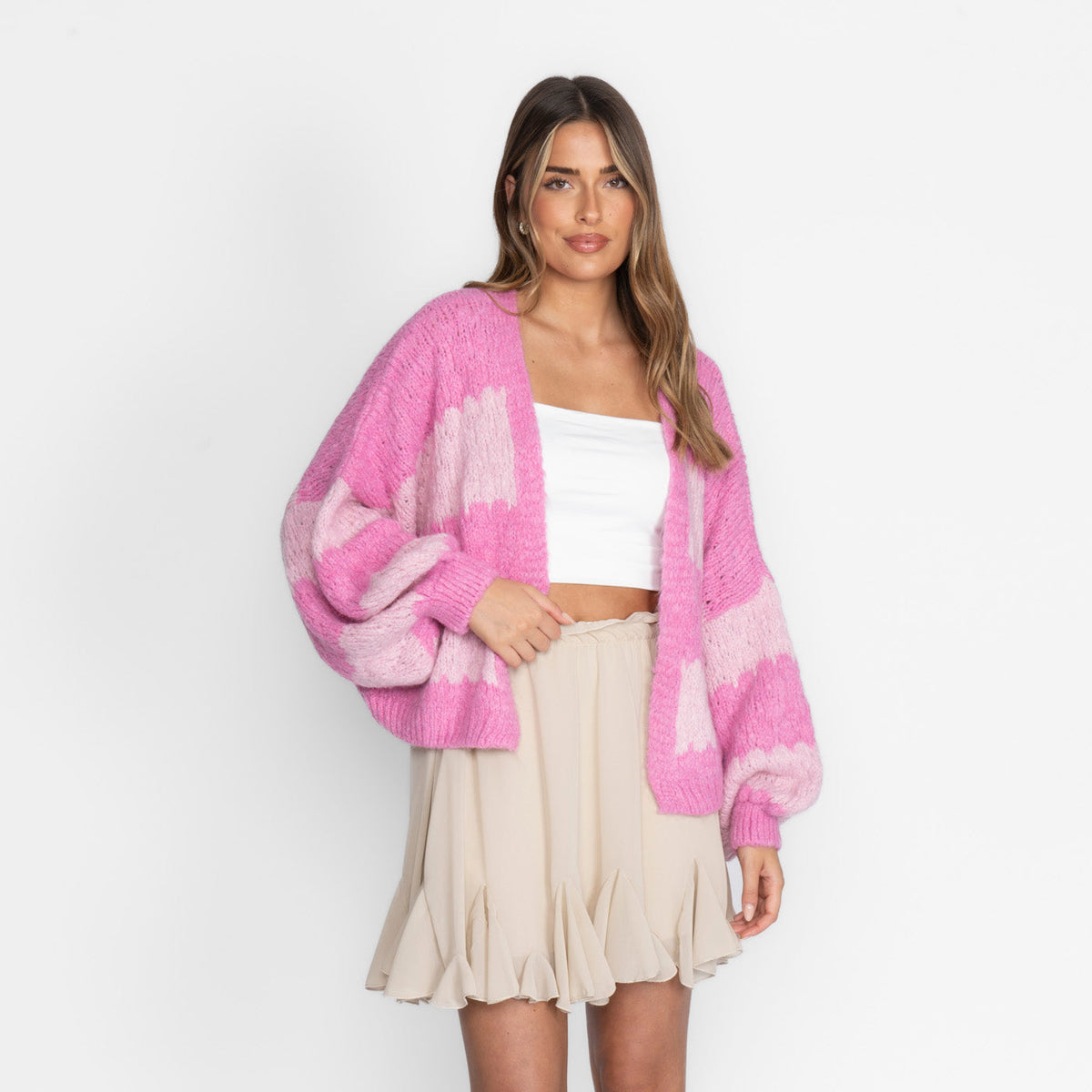 Carmen | Cárdigan oversize de rayas anchas