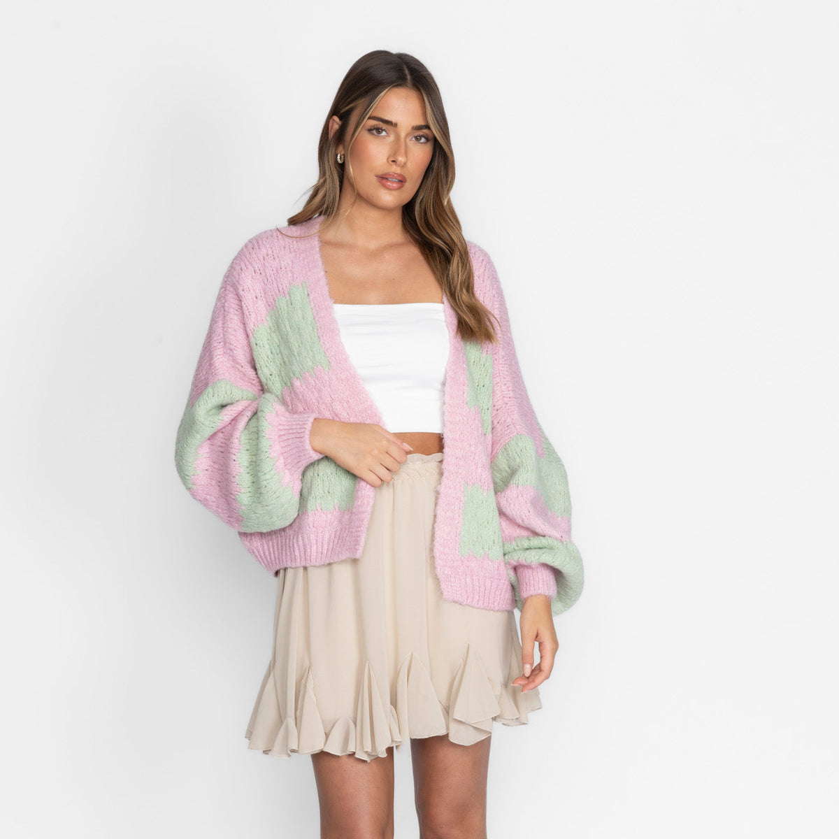 Carmen | Cárdigan oversize de rayas anchas