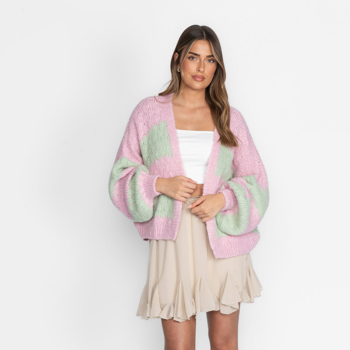 Carmen | Cárdigan oversize de rayas anchas