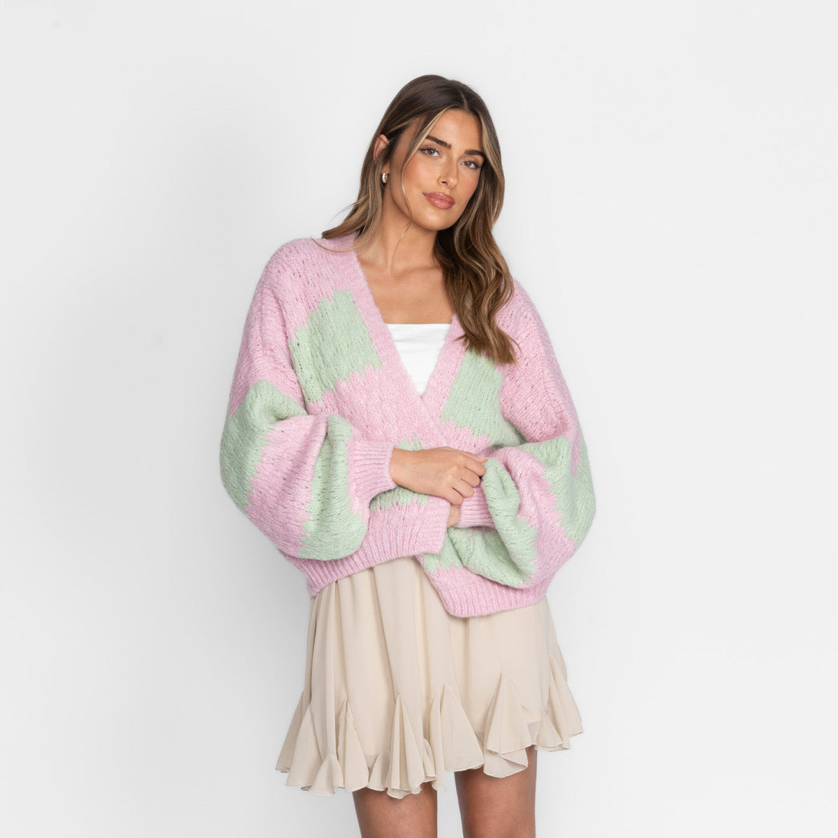 Carmen | Cárdigan oversize de rayas anchas