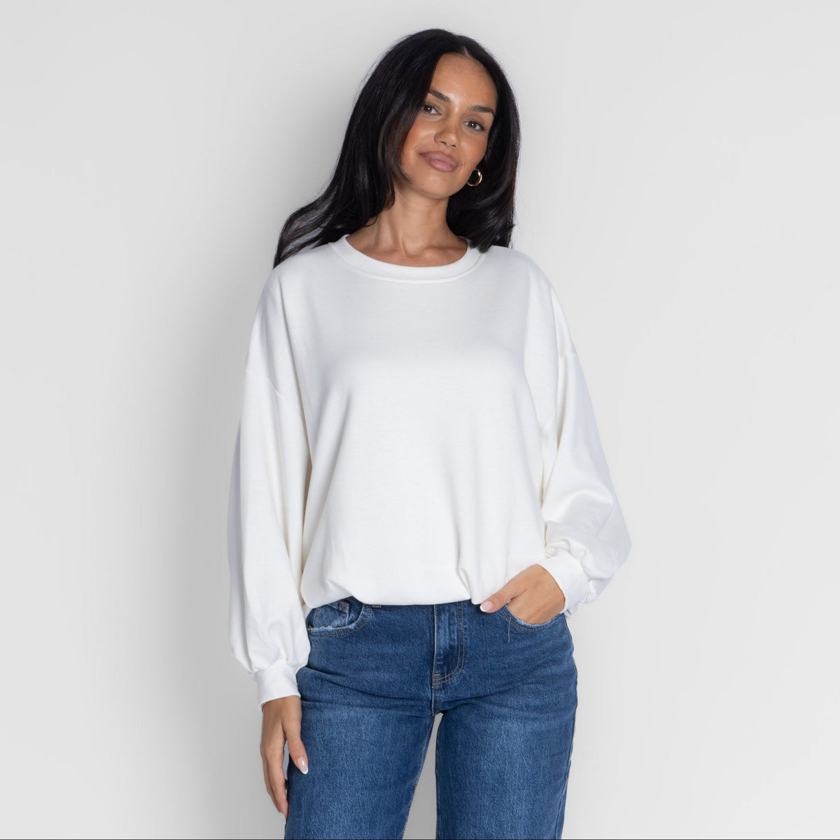 Mara | Jersey oversize fruncido