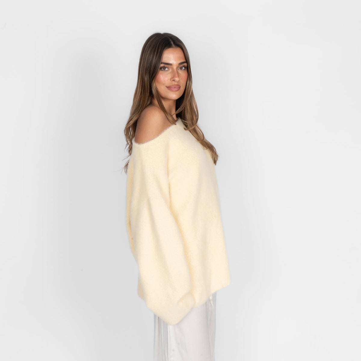 Lorena | Jersey de hombros descubiertos