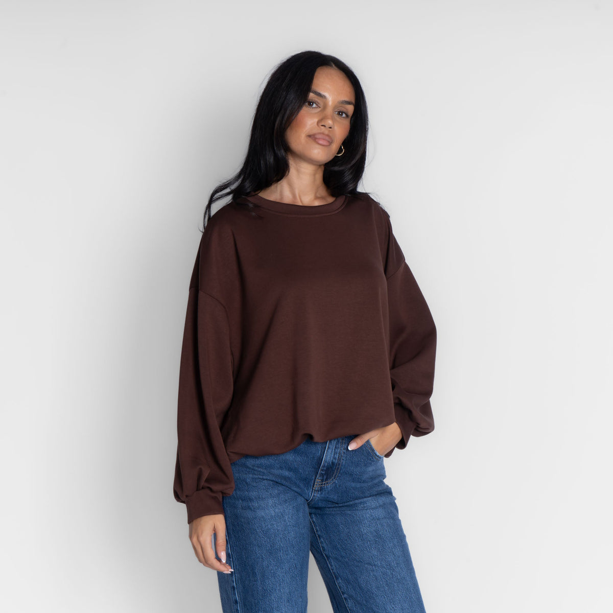 Mara | Jersey oversize fruncido