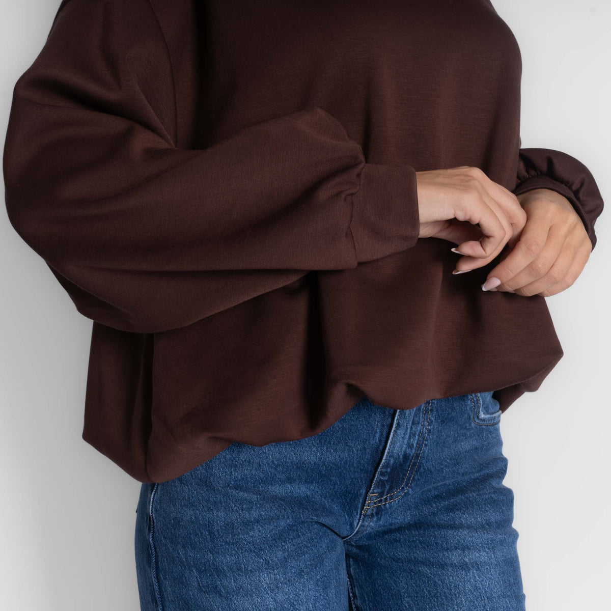 Mara | Jersey oversize fruncido