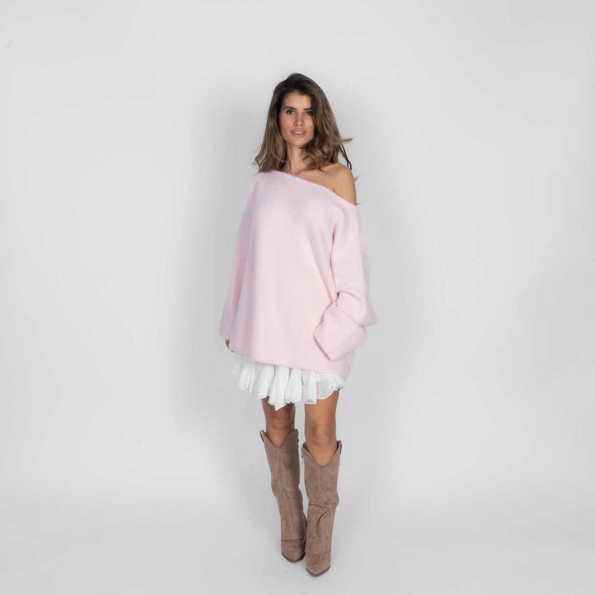Lorena | Jersey de hombros descubiertos