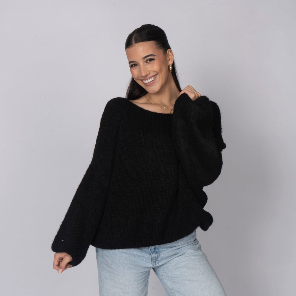 Zoe | Jersey de hombros descubiertos