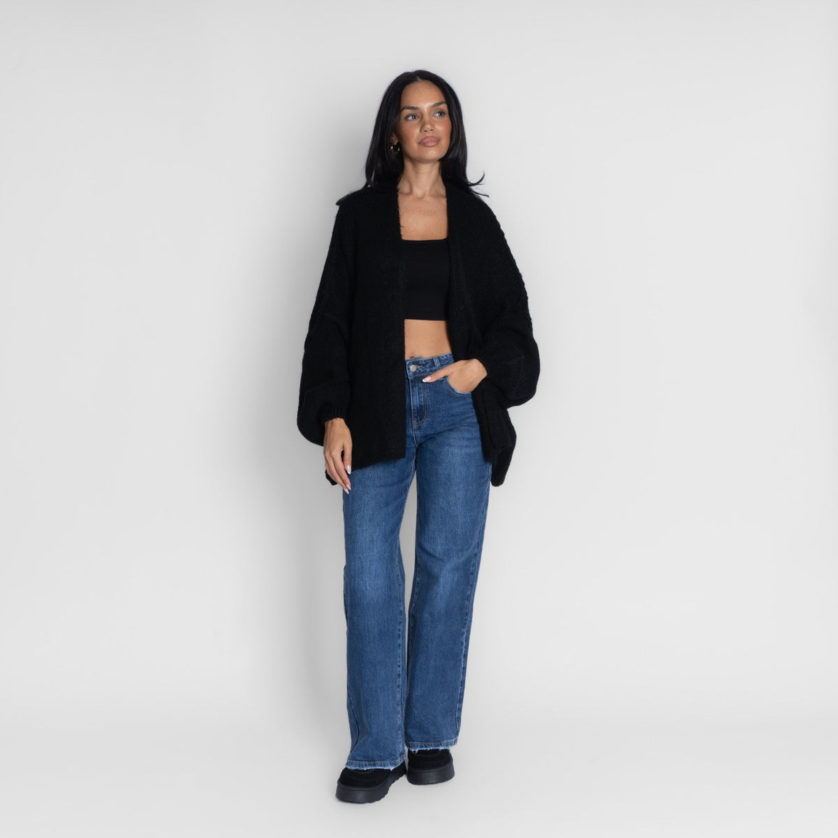 Clarisa | Cárdigan oversize abierto