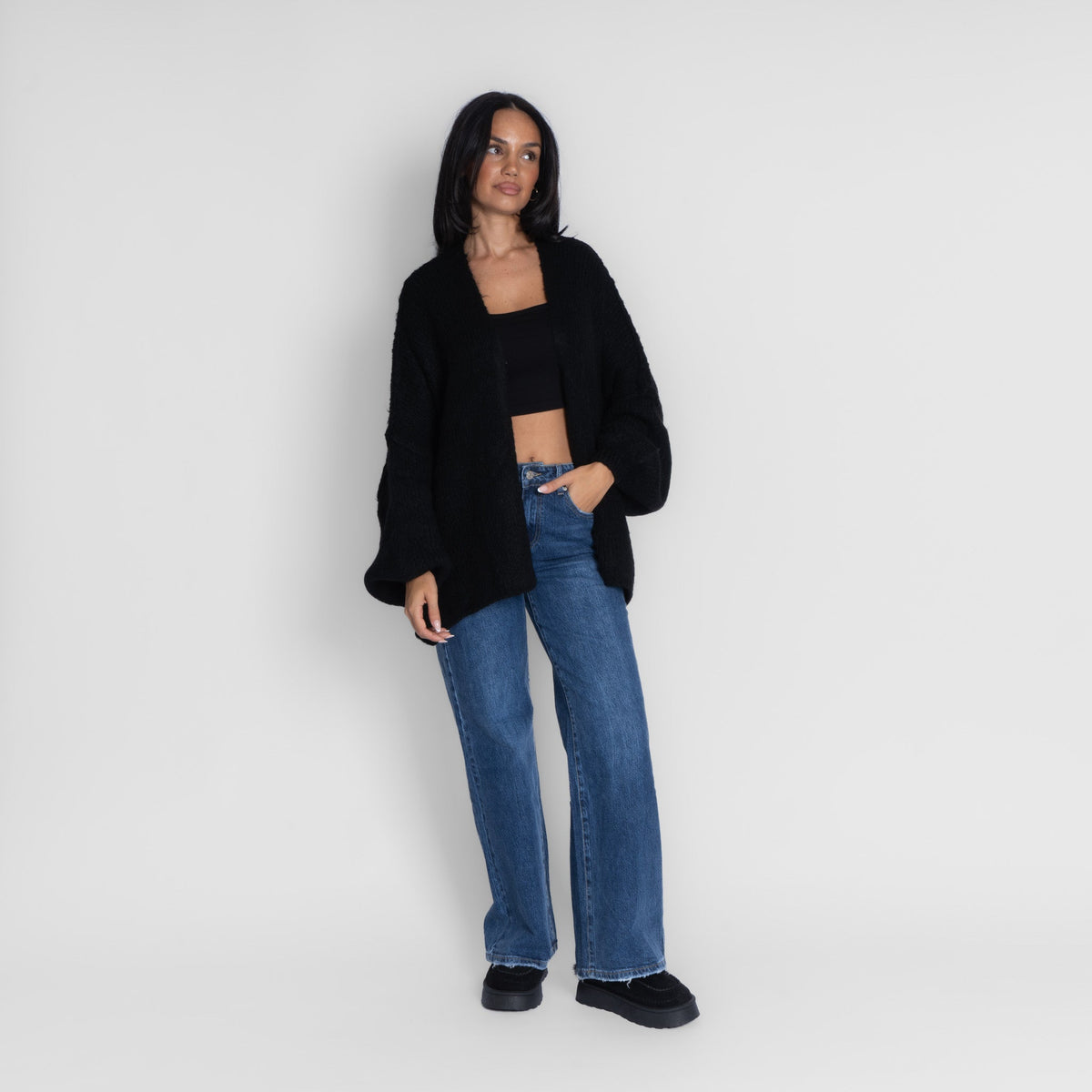 Clarisa | Cárdigan oversize abierto