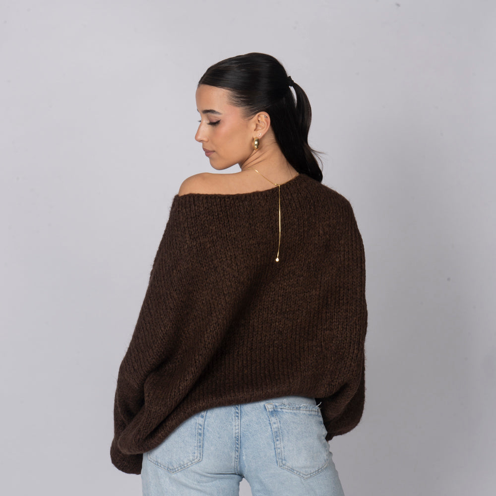 Zoe | Jersey de hombros descubiertos