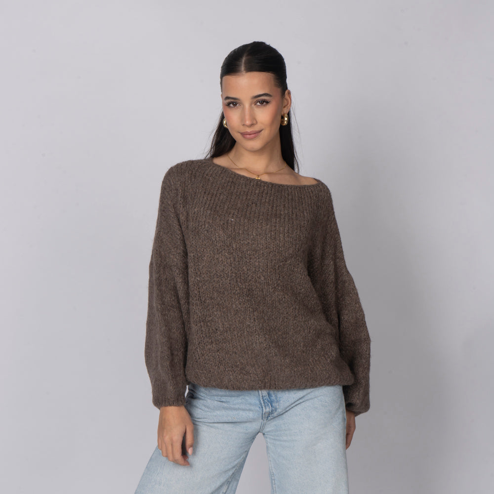 Zoe | Jersey de hombros descubiertos