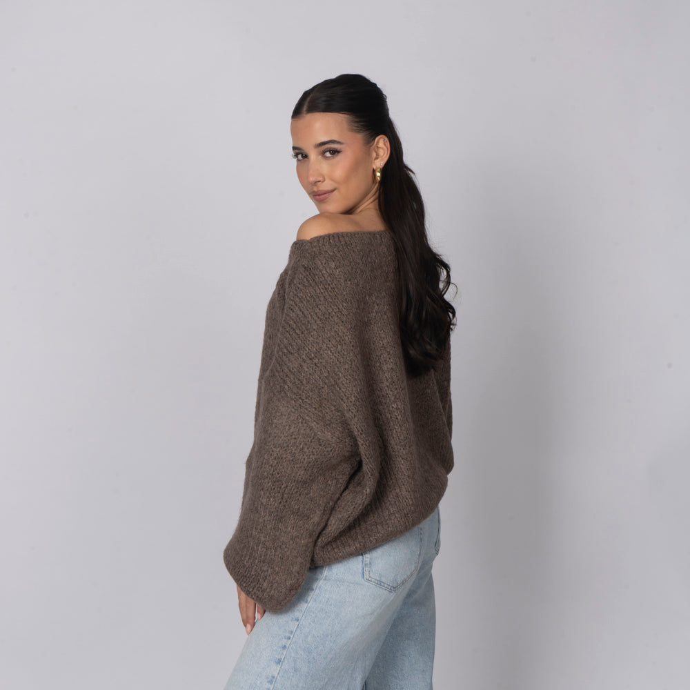 Zoe | Jersey de hombros descubiertos