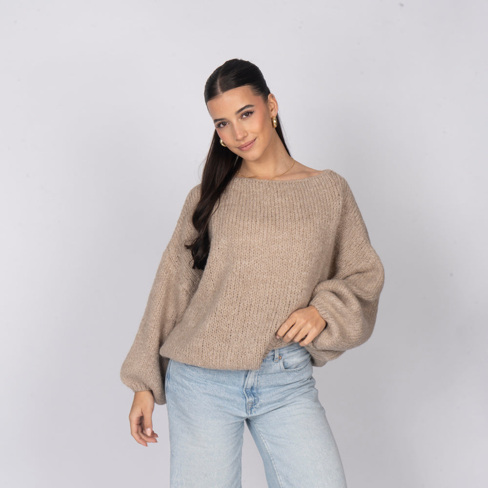 Zoe | Jersey de hombros descubiertos