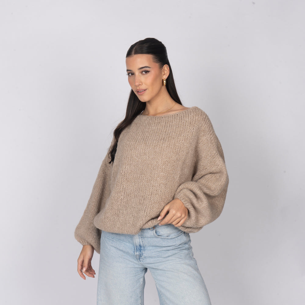 Zoe | Jersey de hombros descubiertos