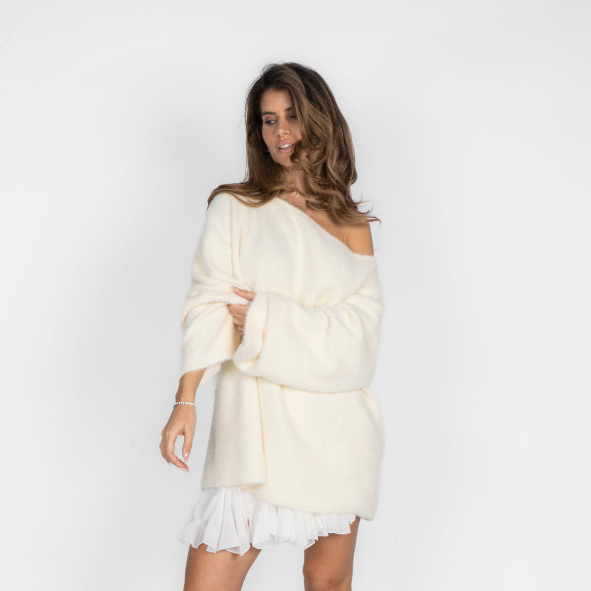 Lorena | Jersey de hombros descubiertos