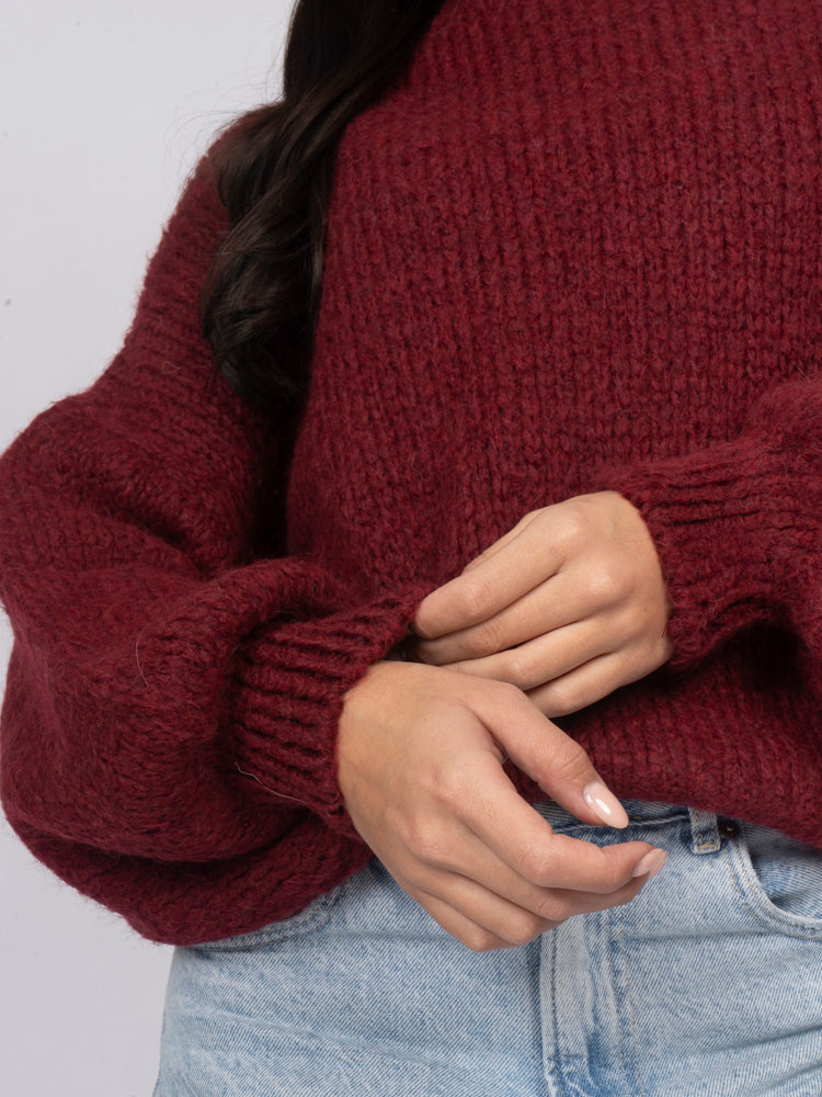 Silvia | Jersey oversize de cuello redondo