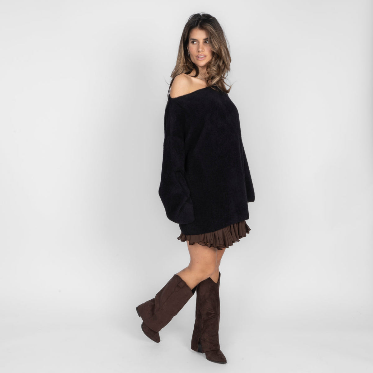 Lorena | Jersey de hombros descubiertos