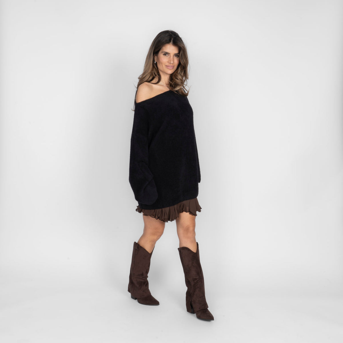Lorena | Jersey de hombros descubiertos