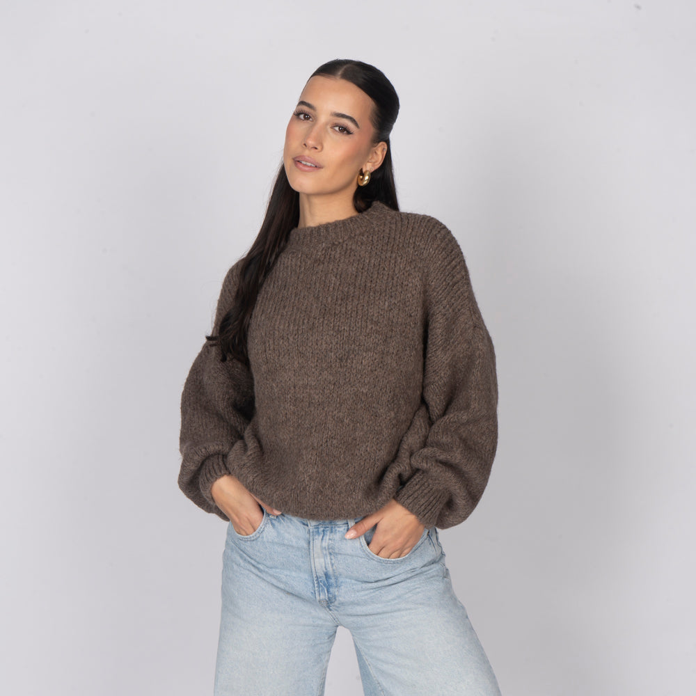 Silvia | Jersey oversize de cuello redondo