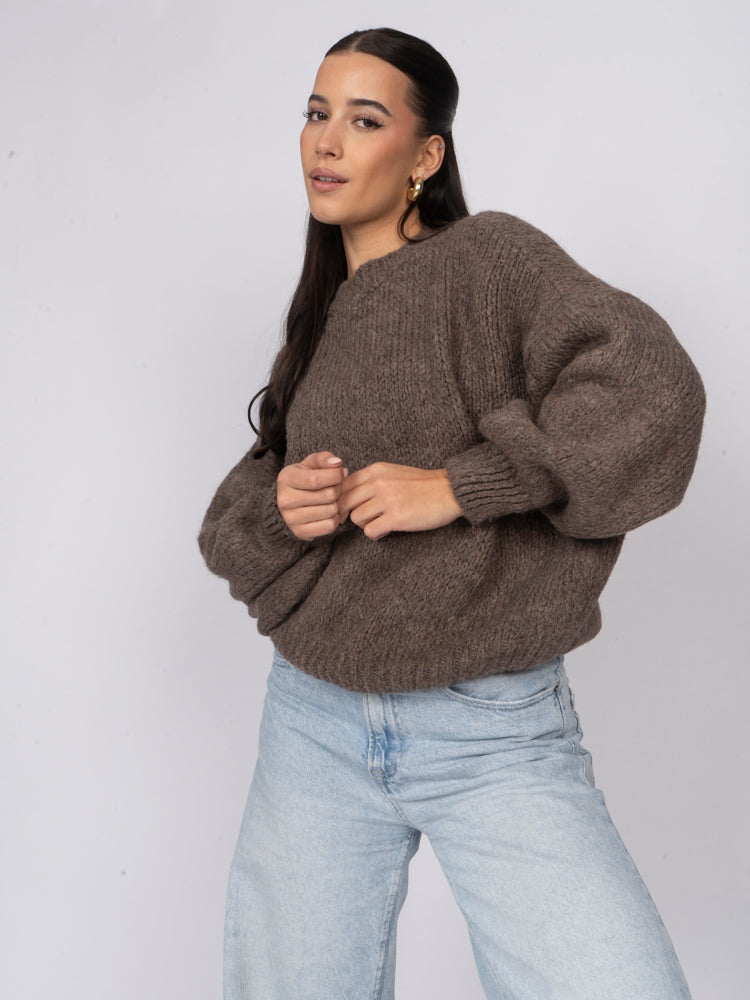Silvia | Jersey oversize de cuello redondo