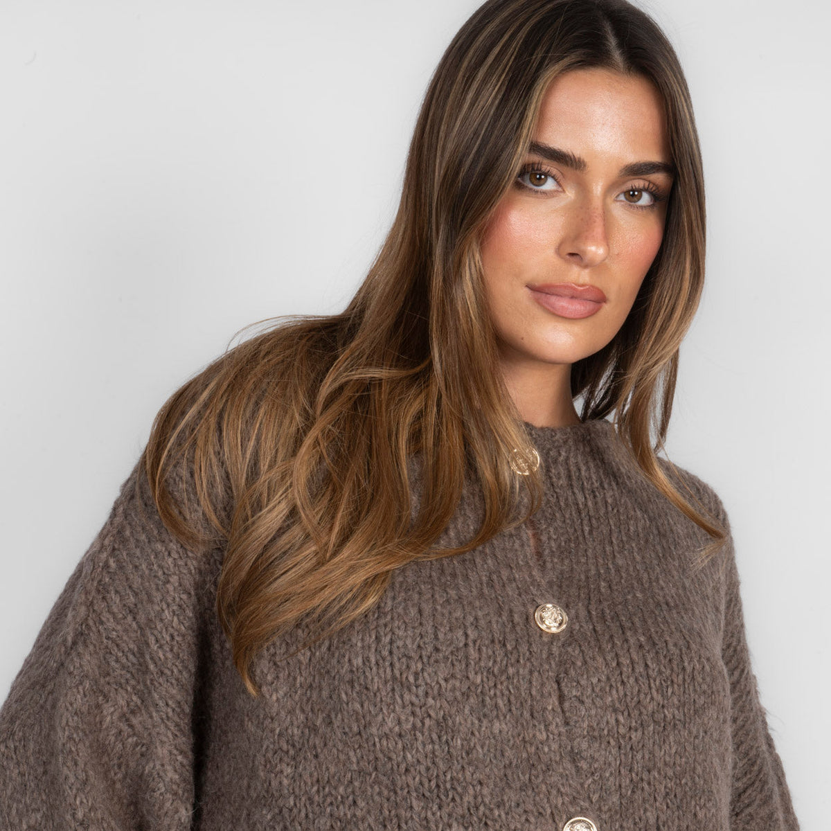 Natalia | Cárdigan oversize de mangas vueltas