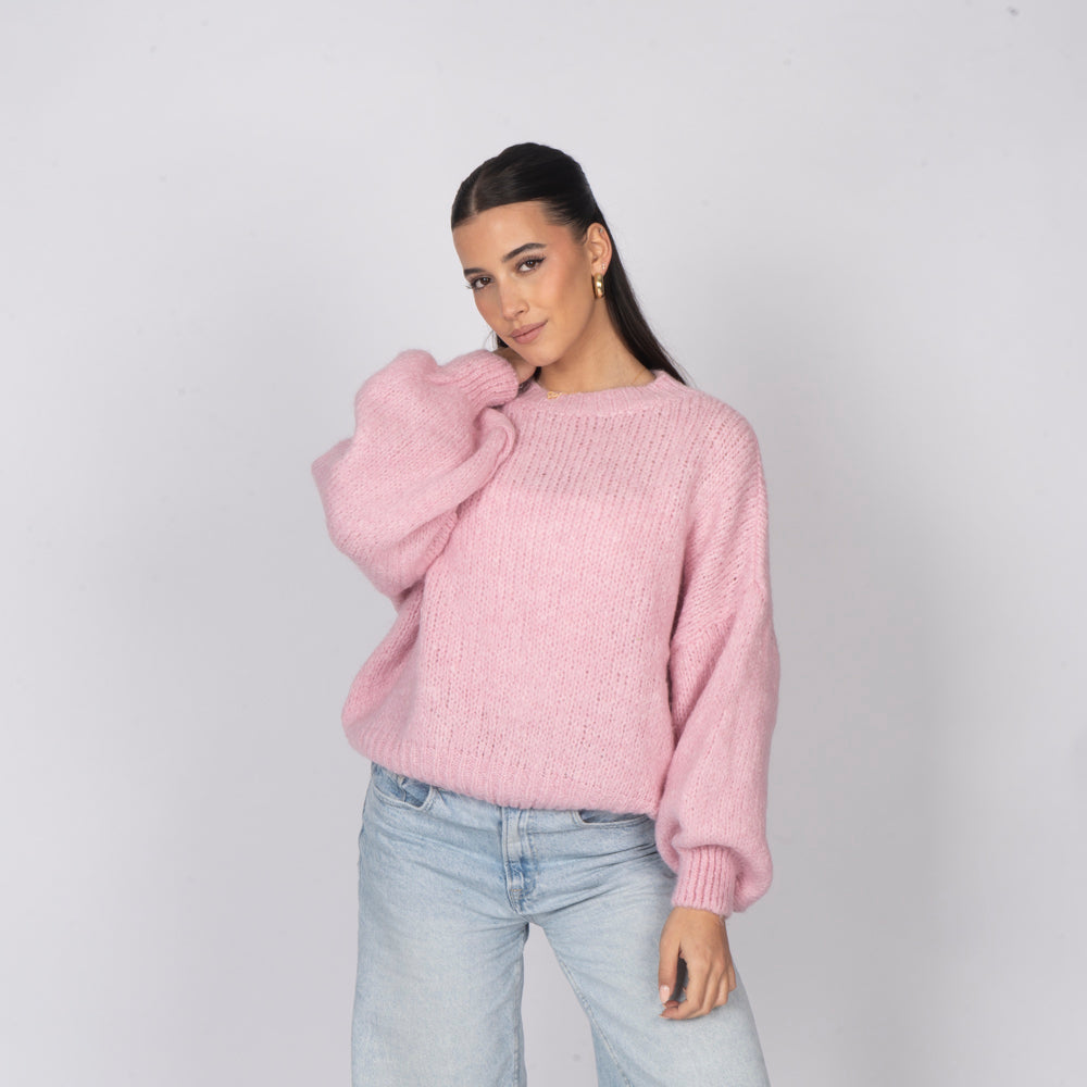 Silvia | Jersey oversize de cuello redondo