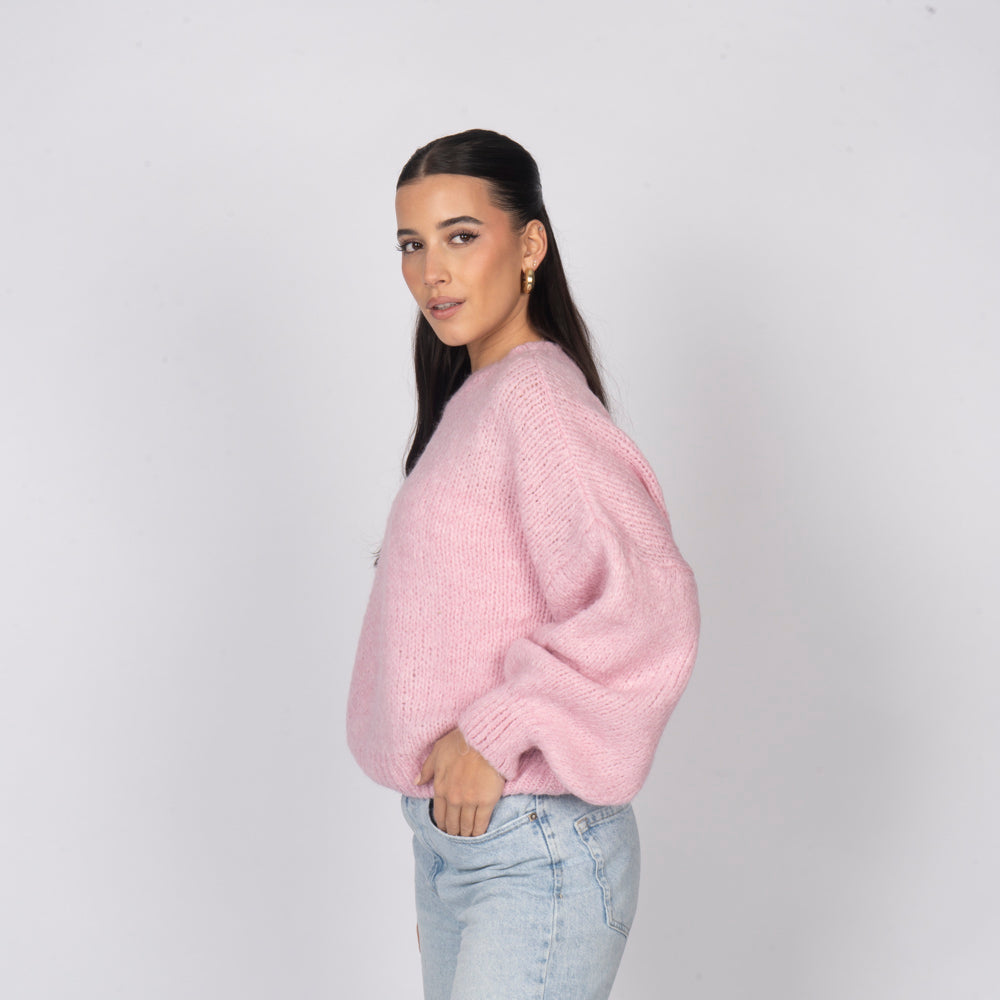 Silvia | Jersey oversize de cuello redondo