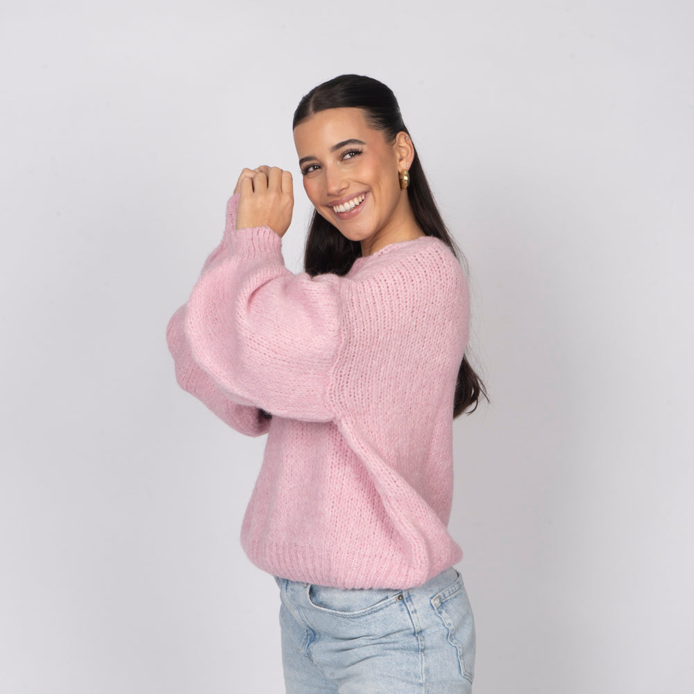 Silvia | Jersey oversize de cuello redondo
