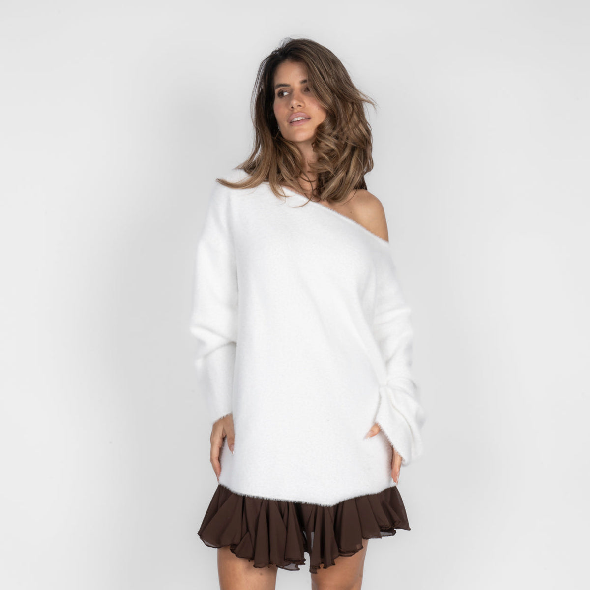 Lorena | Jersey de hombros descubiertos